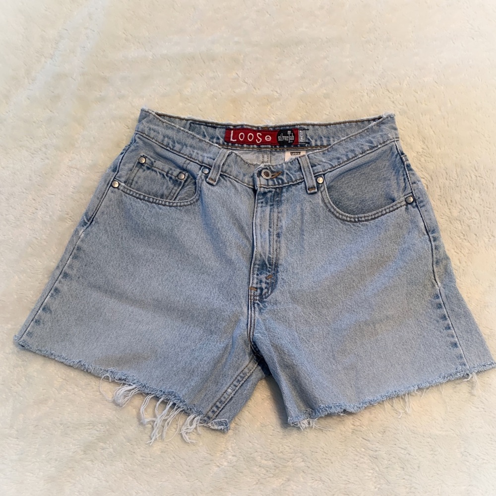 Vintage silverTab LEVI's Cut Off Denim Shorts.